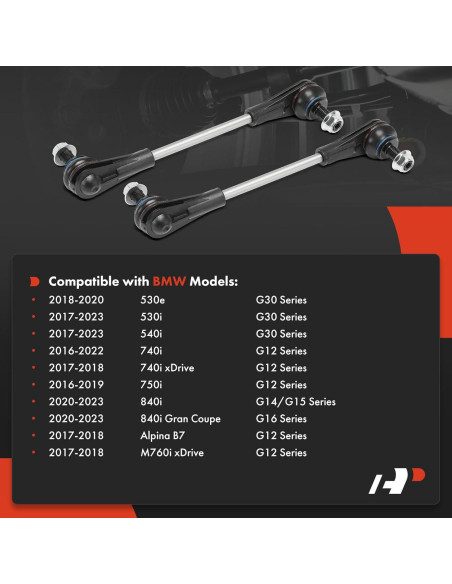 Enlaces de Barra Estabilizadora Delantera A-Premium para BMW