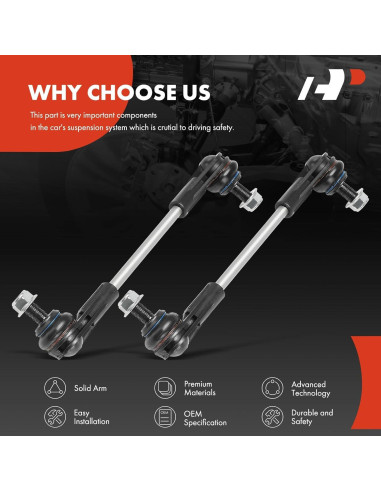 Enlaces de Barra Estabilizadora Delantera A-Premium para BMW