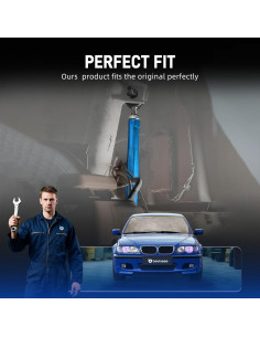 Kit de enlace de barra estabilizadora Bevinsee azul ajustable 245-310mm 2