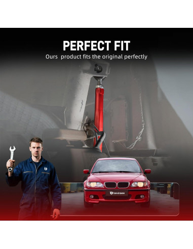 Kit de suspensión ajustable Bevinsee para BMW E46/Z4, aluminio rojo