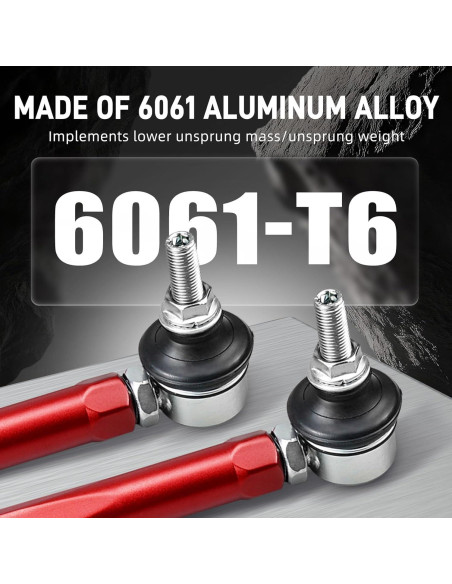 Kit de suspensión ajustable Bevinsee para BMW E46/Z4, aluminio rojo