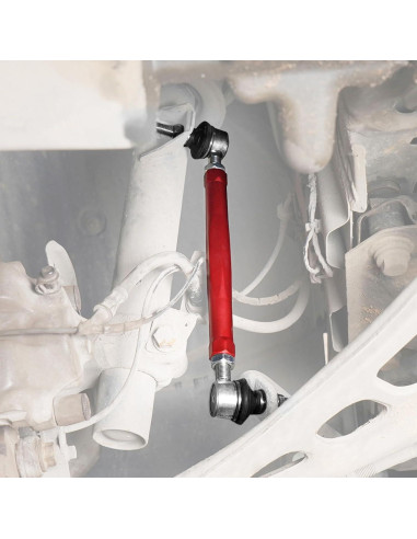 Kit de suspensión ajustable Bevinsee para BMW E46/Z4, aluminio rojo