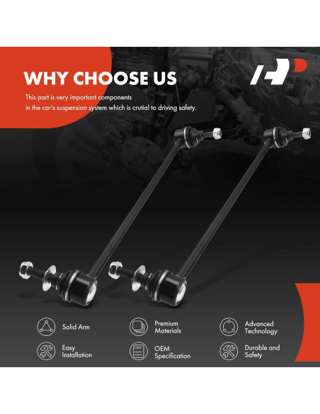 Enlaces de Barra Estabilizadora Delantera A-Premium para BMW M