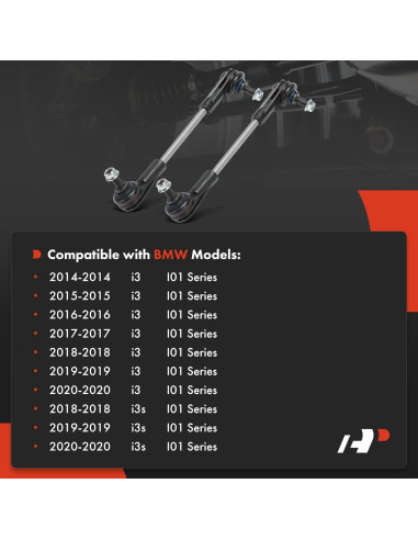Enlaces de Barra Estabilizadora Delantera A-Premium para BMW i3 2014-2021
