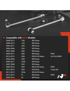 Enlaces de Barra Estabilizadora Delantera A-Premium para BMW RWD 2