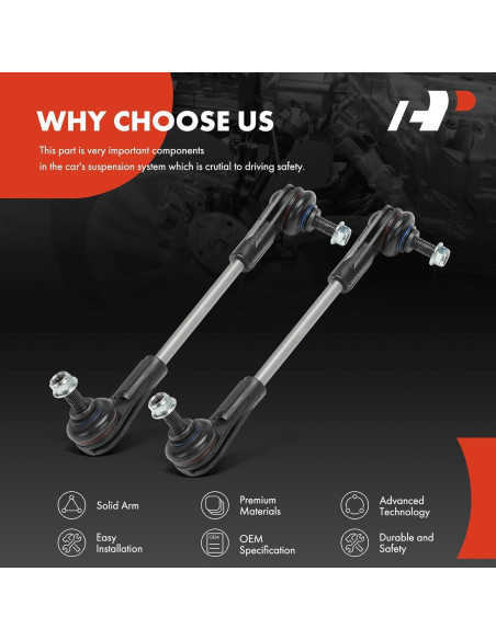 Enlaces de Barra Estabilizadora Delantera A-Premium para BMW i3 2014-2021