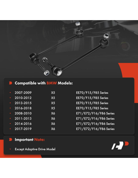 Enlaces de Barra Estabilizadora Delantera A-Premium BMW X5/X6