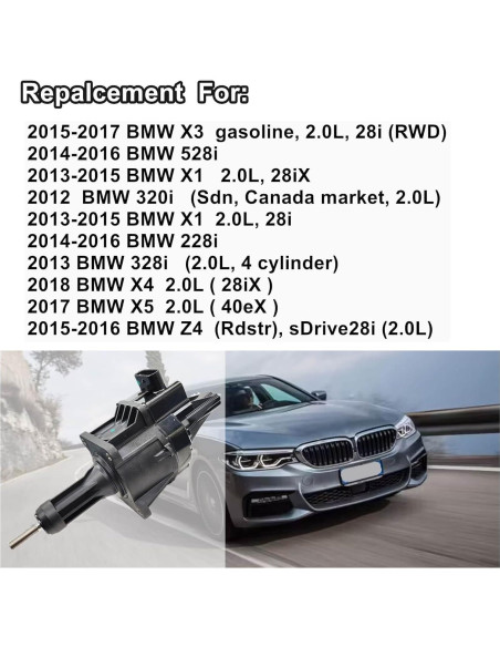 Actuador Electrónico de Válvula de Desagüe Turbo BMW 2012-2018