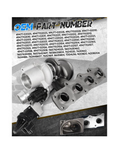 Turboalimentador DOFOCH 49477-02011 para BMW 2.0L N20 2