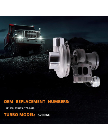 Turbocompresor TOPAZ S200AG Compatible Freightliner 2012-2013