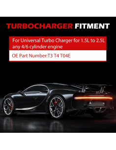 Turbo Turboalimentador Autodevil T3/T4 400HP 1.5L-2.5L 2