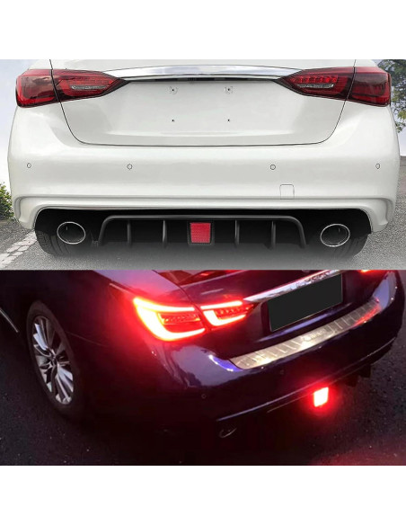 Difusor Trasero LED NEESPOC para Infiniti Q50 2018-2024