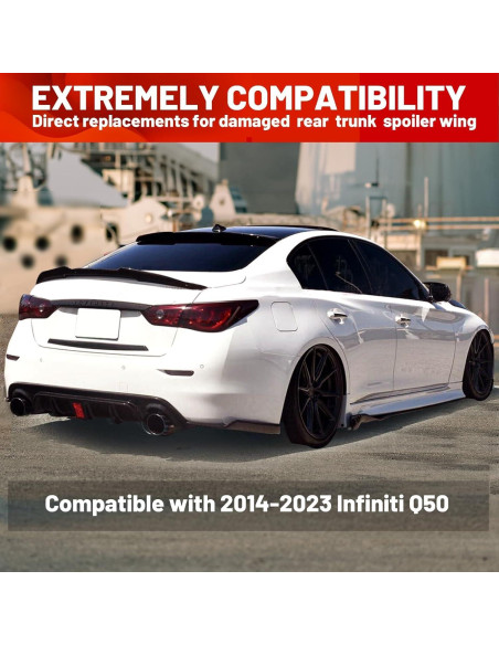 Alerón Duckbill ECOTRIC para Maletero Infiniti Q50 2014-2024