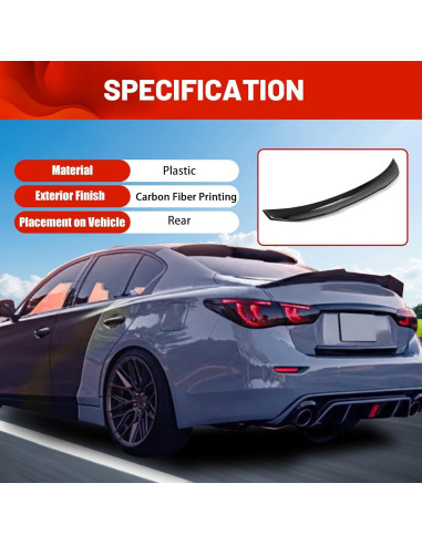 Alerón Duckbill ECOTRIC para Maletero Infiniti Q50 2014-2024