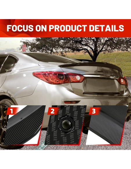 Alerón Duckbill ECOTRIC para Maletero Infiniti Q50 2014-2024