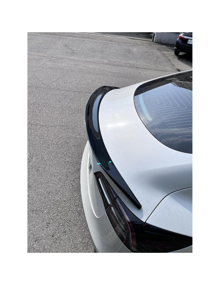 Alerón Trasero Tipo V Negro Brillante Optimal para Tesla Model 3 2017-2023