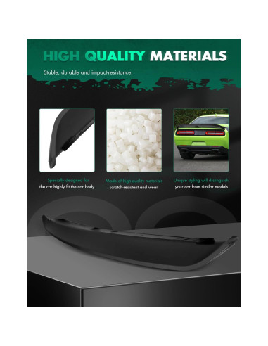 Alerón Trasero SCITOO para Dodge Challenger 2008-2019 Negro Mate