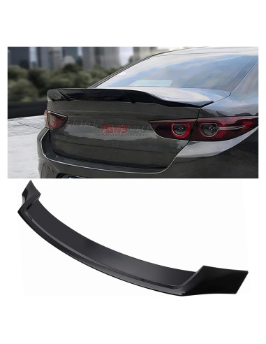 Alerón Trasero MotorFansClub para Mazda 3 Sedán 2014-2018 Negro