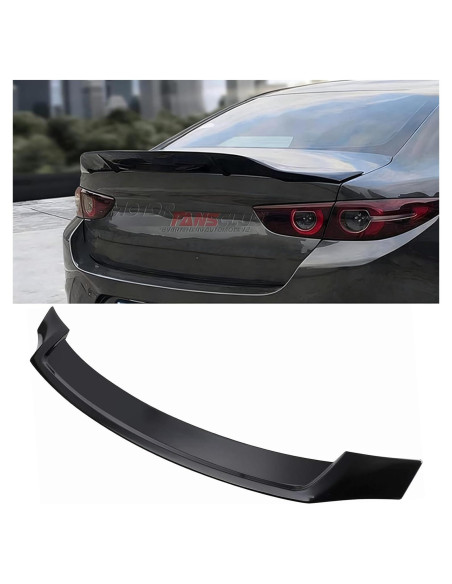 Alerón Trasero MotorFansClub para Mazda 3 Sedán 2014-2018 Negro