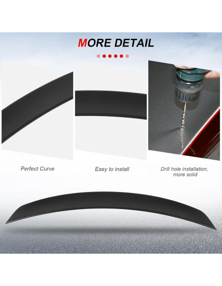 Alerón Trasero para Maletero cciyu Compatible Chrysler 300 2011-2020