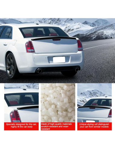 Alerón Trasero para Maletero cciyu Compatible Chrysler 300 2011-2020