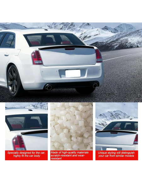 Alerón Trasero para Maletero cciyu Compatible Chrysler 300 2011-2020