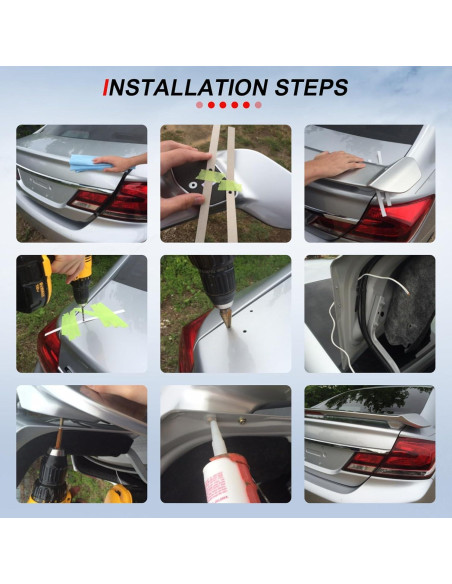 Alerón Trasero para Maletero cciyu Compatible Chrysler 300 2011-2020