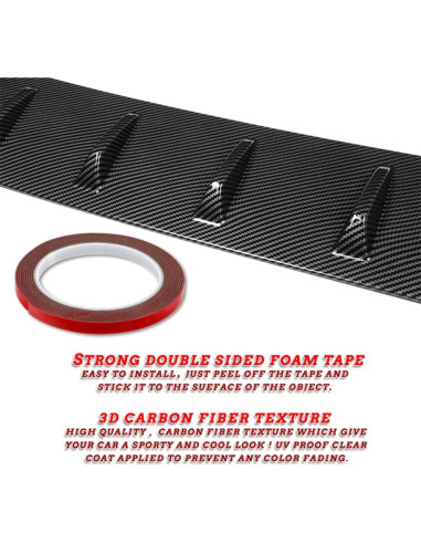 Spoiler de Techo Aleta de Tiburón Q1-TECH para Subaru WRX 2022-2025