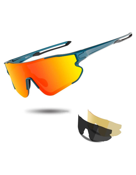 Gafas de sol deportivas OULAIQI 548 con 3 lentes UV400