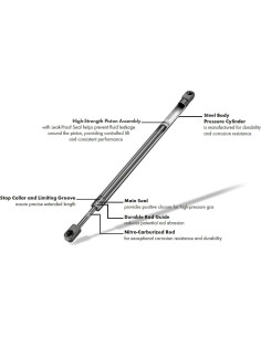 Amortiguadores de Puerta Trasera SCHNORKEL 50 cm 2 Pcs Audi Q3 2015-2018 2