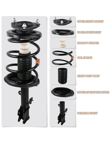 Amortiguadores Completos MOSTPLUS para BMW E46 320i 325i 2001-2005