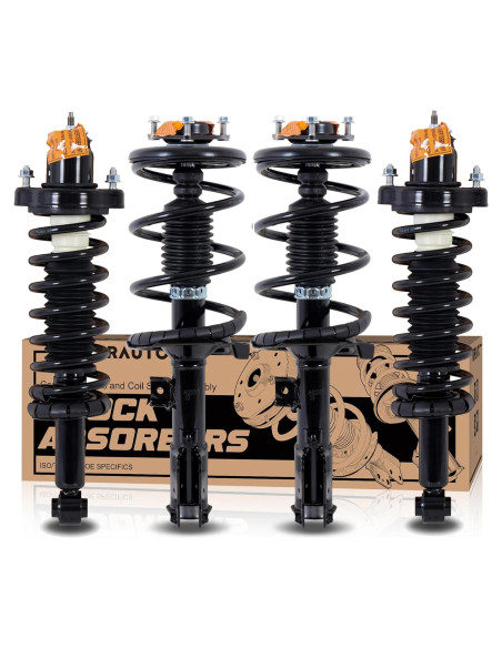 Conjunto de Resortes de Bobina Delantero y Trasero KUIPERAUTO para Mitsubishi Lancer 2008-2017