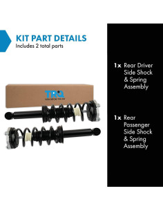 Conjunto Amortiguador y Resorte TRQ SCA27988 para BMW X3 X4 2018-2021 2