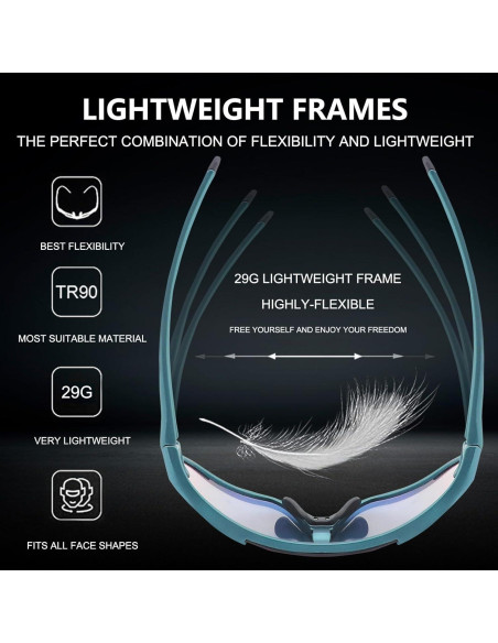 Gafas de sol deportivas OULAIQI 548 con 3 lentes UV400