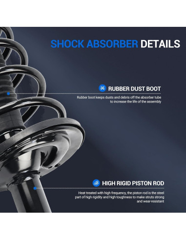 Amortiguador y Resorte Coil Autoround 172310/172309 para Toyota/Lexus
