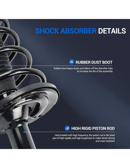 Amortiguador y Resorte Coil Autoround 172310/172309 para Toyota/Lexus