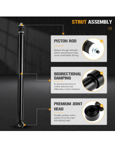 Amortiguadores Traseros Youxmoto 344308 para Toyota Sienna 2004-2020 2
