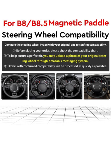 Palanca de Cambio Volante Magnético TDD Tipo 11 para Audi