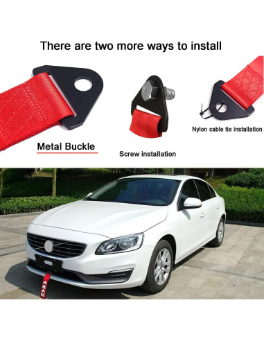 Gancho de Remolque Trasero AULESSE Rojo 0.80 kg Universal