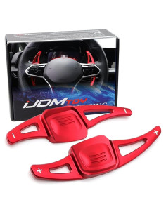 Extensiones de Palanca de Cambio iJDMTOY Rojo Aluminio para VW MK8