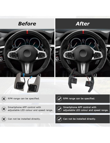 Extensión Palanca de Cambio LED QYMOPAY para BMW 2014+