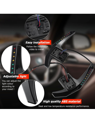 Extensión Palanca de Cambio LED QYMOPAY para BMW 2014+