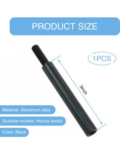 Extensión Palanca de Cambio Awlbed 76mm M10x1.5 Negro 2