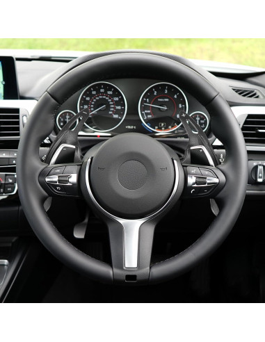 Palancas de Cambio de Volante X AUTOHAUX para BMW - Aluminio Negro