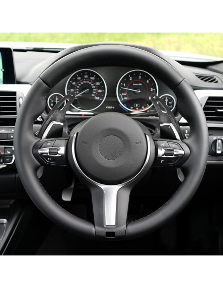 Palancas de Cambio de Volante X AUTOHAUX para BMW - Aluminio Negro