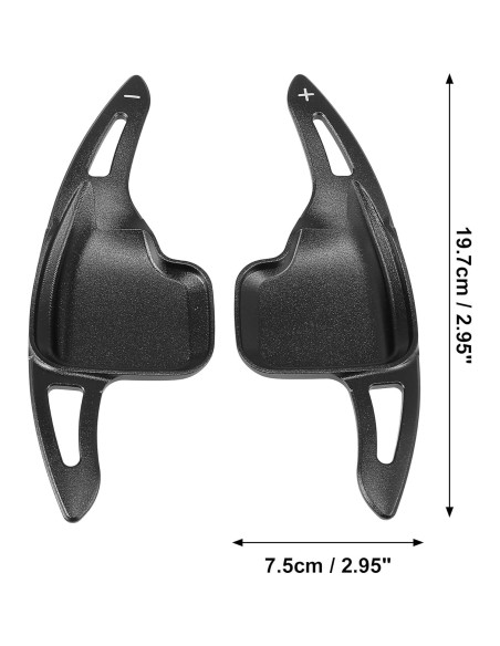 Palancas de Cambio de Volante X AUTOHAUX para BMW - Aluminio Negro