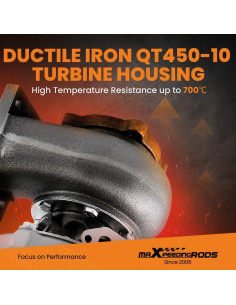 Turbo Turboalimentador T3 maXpeedingrods 4/6 Cilindros 2.5L-3.0L 2