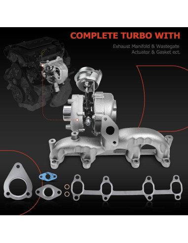 Kit Turbo A-Premium GT1749V con Actuador y Junta para VW