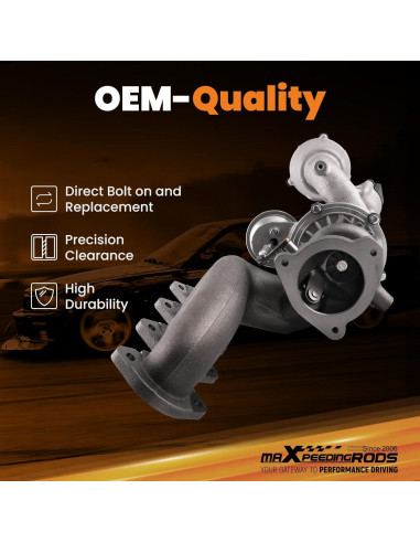 Turbo Turboalimentador maXpeedingrods para Mercedes-Benz C250 E250 SLK250 1.8L