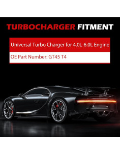 Turbo Compresor Universal Autodevil GT45 T4 600HP 4.0L-6.0L 2
